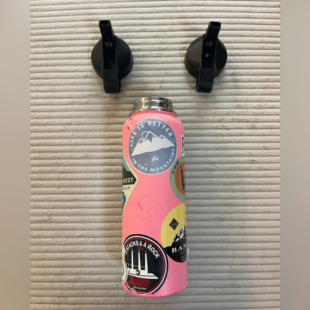 Hydro Flask 40 Oz Bubblegum Barbie Pink Insulated Stainless Steel Water Bottle